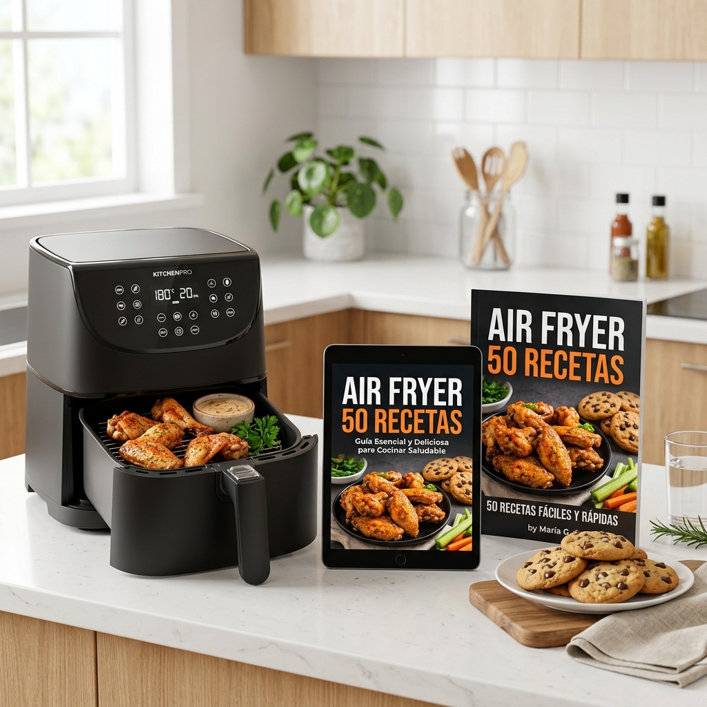 Recetario Air Fryer 365 Recetas Ebook y Freidora de Aire